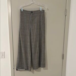 Madewell Gray Wide-Leg Trousers